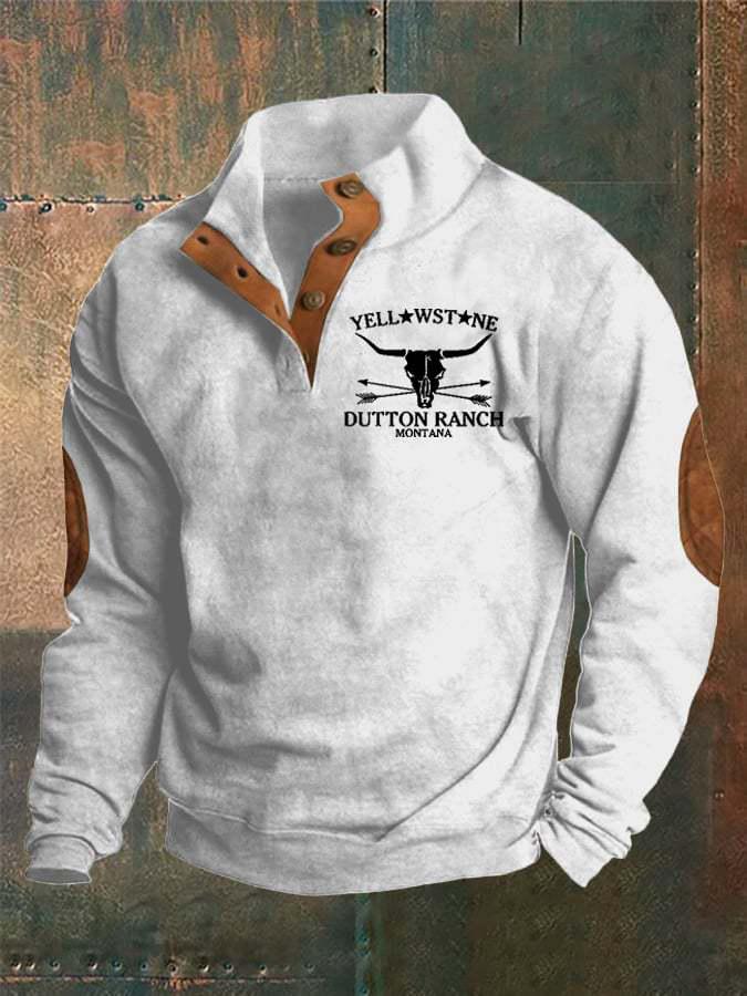 Discount Market 2024 3D Digitale Print Western Cowboy Hoodie met Opstaande Kraag 3XL