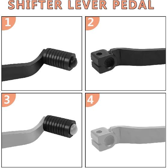 Motorcycle Gear Shifter Shift Lever Pedal Replacement for Kawasaki KLX250 2006-2020 KLX300 KLX300R KLX300SM 2020-2025 CNC Aluminum Gear Shift Lever