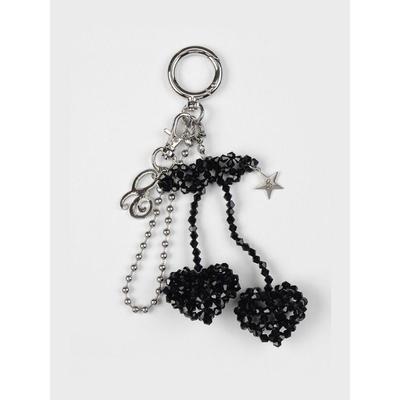 Eireve XL CHERRYx2 BEADED MULTI KEYCHAIN (BLACK)