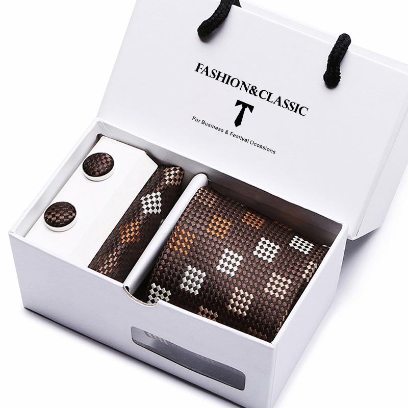 Caja de Regalo de Corbata para Hombre Set de 5 Piezas Corbata de Grupo Vestido de Negocios Corbata de Boda