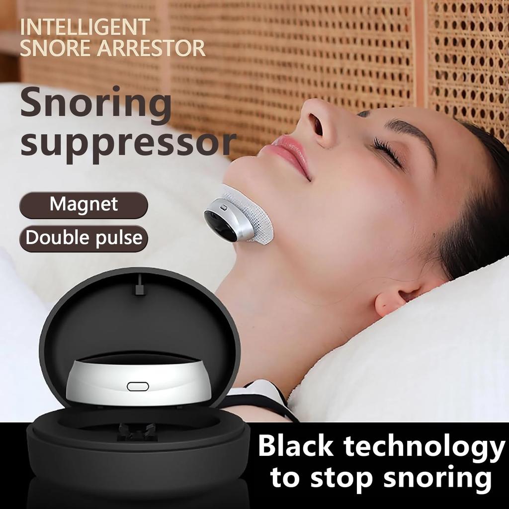 Electric Anti Snoring Device Portable Chin Strap Three Speed Adjustment for Snoring Sleep Easy To Use