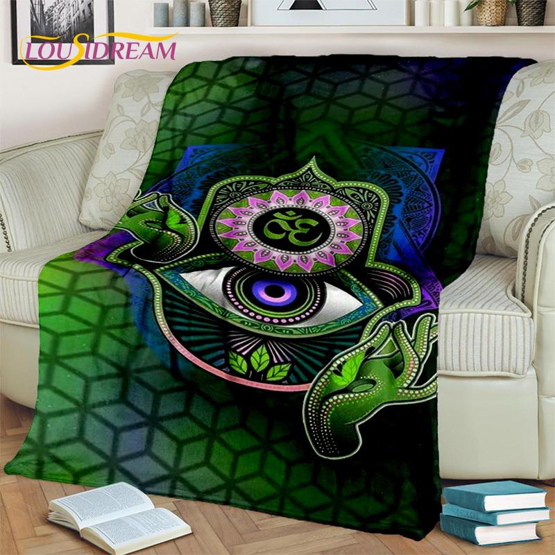 Evil Eye,Eye of Horus,Nazar Tree of Life  Blanket,Soft Throw Blanket for Home Bedroom Bed Sofa Picnic Travel Cover Blanket Kids