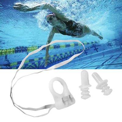 Waterproof Earplugs Shower Ear Plugs Silicone Earplugs Earplugs Nasal Protection Nasal Clip