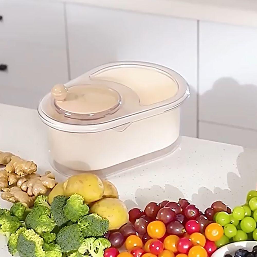 Manual Vegetable Fruits Cleaner Basket Hand Crank Vegetable Drain Basket Salad Spinner  Winter