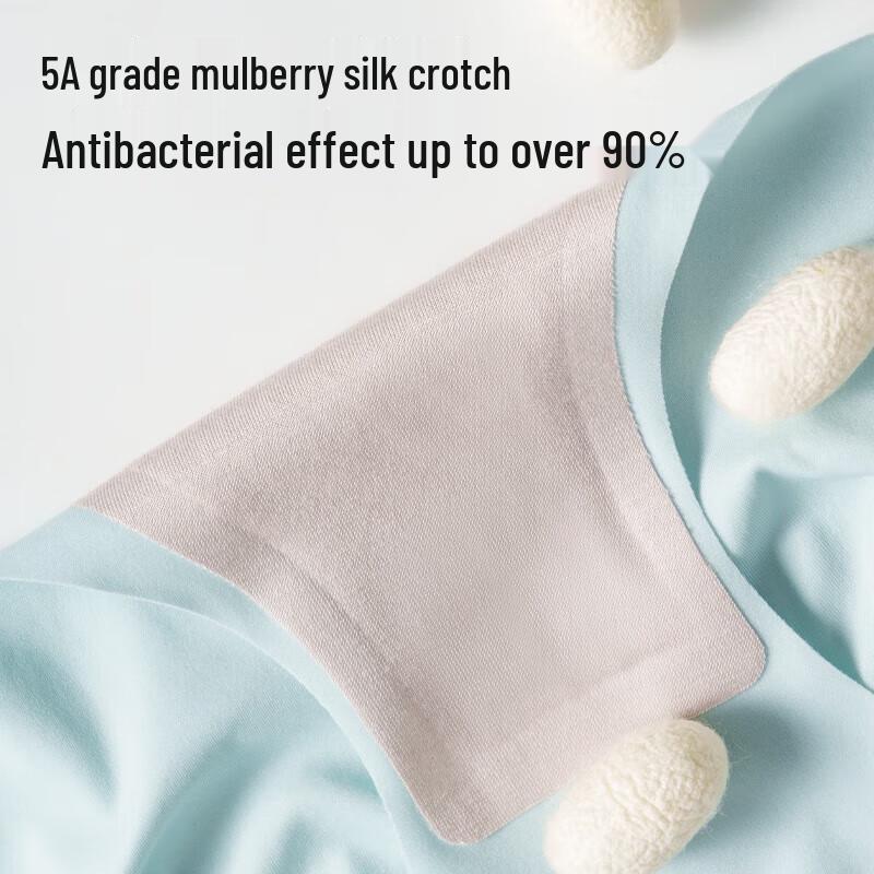 MiiOW Women's Seamless High-Waist Antibacterial Briefs (3-Pack)