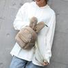 Women's Faux Fur Mini Backpack Cute Rabbit Ear Satchel Shoulder Bag Purse Plush