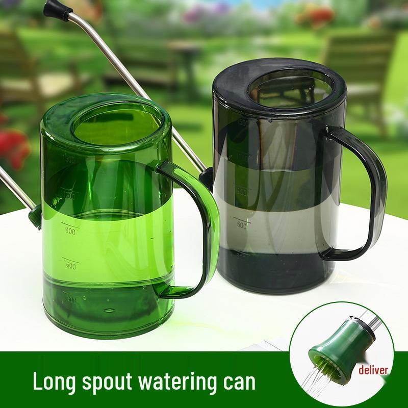 Konewka o dużej pojemności z długą szyjką i butelką ze spryskiwaczem do kwiatów i sukulentów