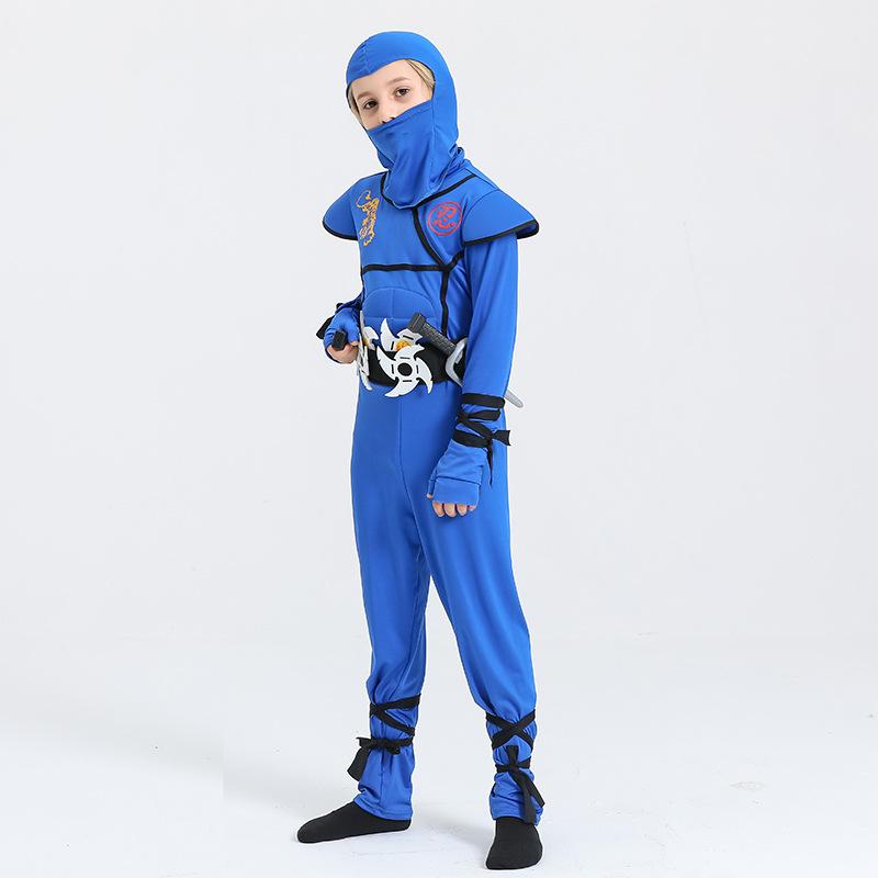 Cosplay Ninja Muscles Halloween Costume for Kids Cool Role Play Game Dress Up