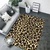 Doormat Flannel Floor Mat Leopard Grain Indoor Foot Rug Bedside Mats Kitchen Corridor Water Absorbent Carpet Ideal Balcony Decor