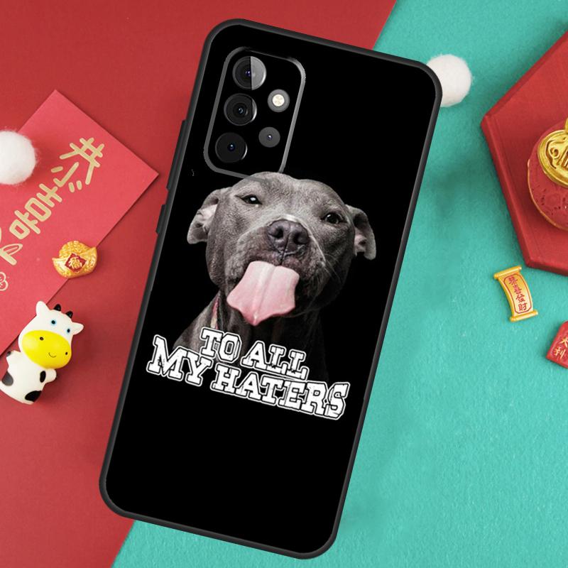 Pit Bull Lovely Pet Dog Pitbull Case For Samsung Galaxy A34 A54 A14 A15 A25 A35 A55 A53 A33 A13 A52 A32 A12 A51 A71 Cover