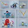 Anime  Garchomp Figure Shiny Mega Garchomp Action Figures 3-10cm Pvc Statue Collection Model Toys Gifts