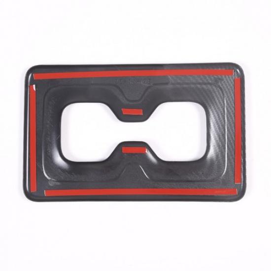 For Mitsubishi Outlander -24 Carbon Fiber Rear Water Cup Holder Cover Trim