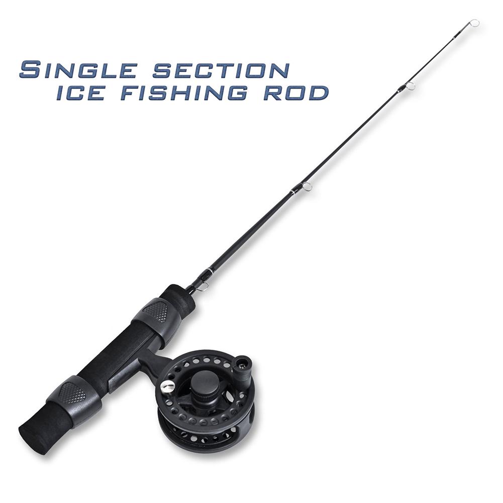 51cm Ice Fishing Rod with Reel Combo Set Outdoor Sport Fishing Pole Wheel Tackle Kit Winter Tackle Pesca