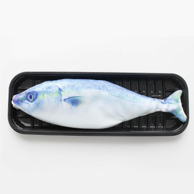 Cute 3D Fish Pencil Case - Realistic Animal-Shaped Cosmetic & Stationery Storage Bag