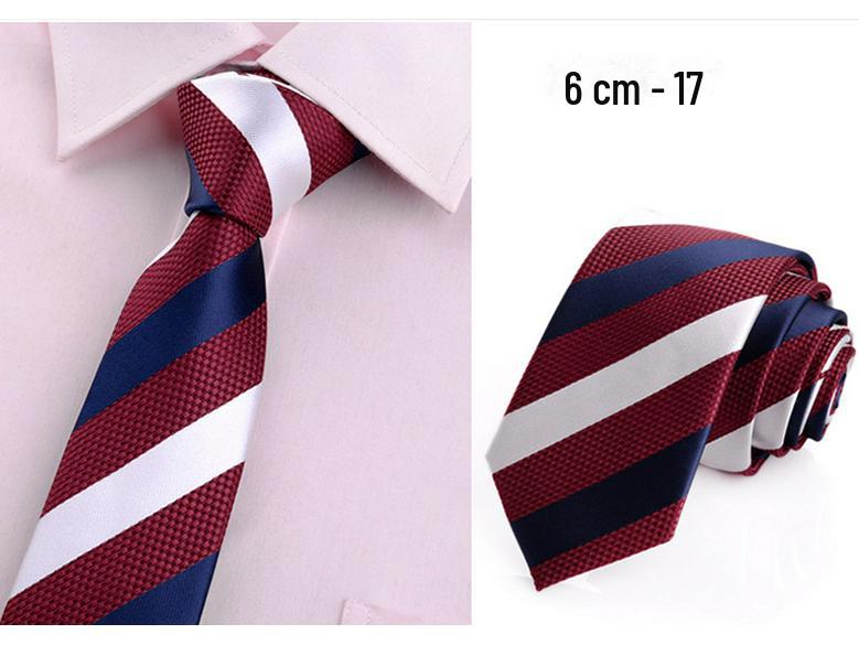 Men's Korean Style Polyester 6cm Business Ties