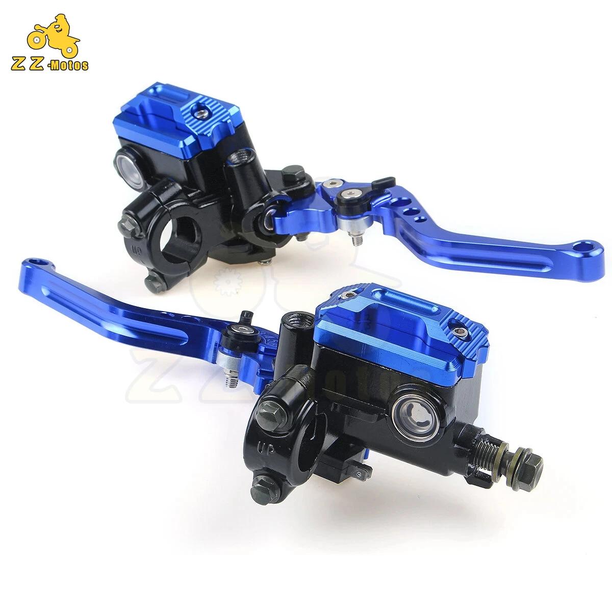 Motorcycle Handlebar Master Cylinder Levers Handle Hydraulic Brake Pump Clutch синий