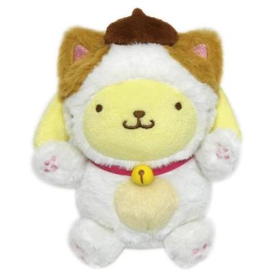 K Company Sanrio Happy Cat Sitting Plush Toy 2 Pompompurin SAH-ON2-PN H14 X W11 X D8cm