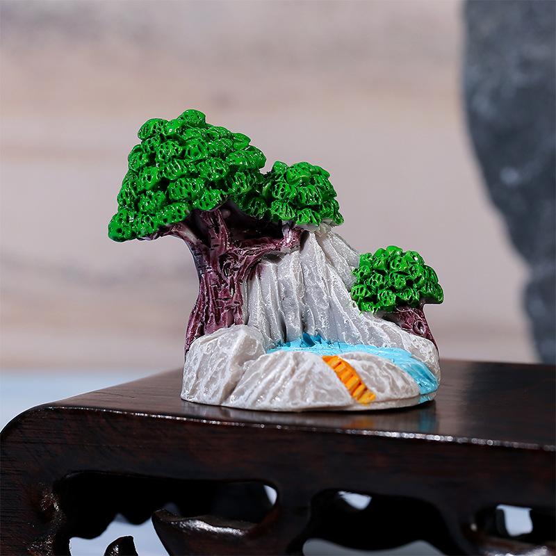 

Мини-ландшафт Искусственная альпийская горка с мхом Сделай сам Садовый декор Креативный декоративный дисплей Фигурки для украшения домашнего входа, стола