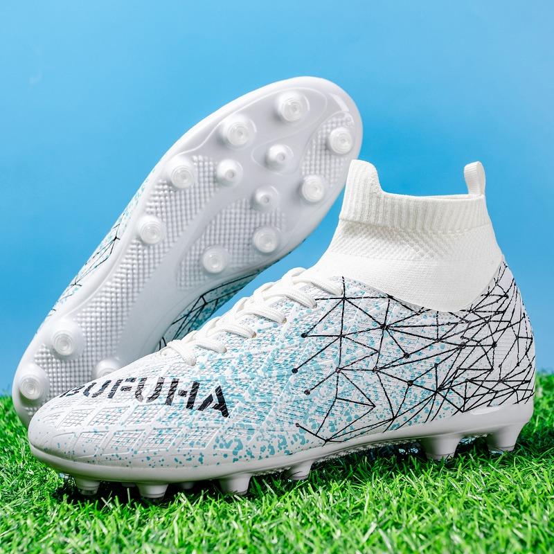 Unisex High-Top Fußballschuhe Bunt Outdoor Langstollen Sportschuhe Große Größe Jugend Sport Kinder Fußballschuhe