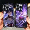 Genshin Impact Raiden Shogun Plating Phone Case For Xiaomi Poco X5 X6 X7 X8 Pro Max F8 Ultra F7 M8 M7 M5S Redmi 15C 15 14C 13C 1