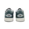 Jordan Air Jordan 1 Cushioning, Wear Resistant Low Top Vintage Basketball Shoes Unisex Green White FQ7687-300(Team191-)