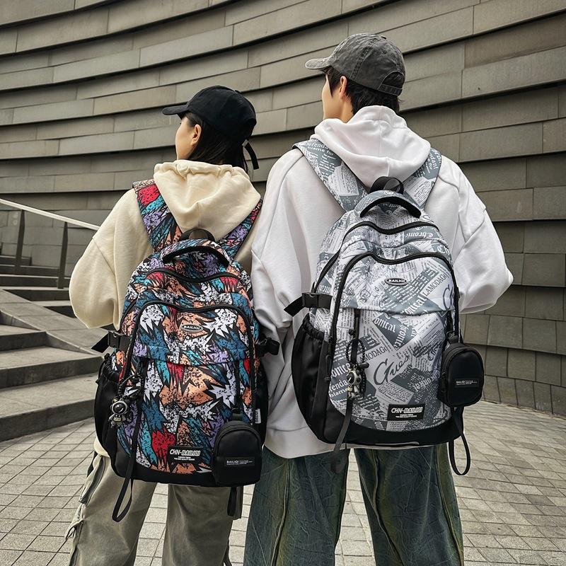 Japanese Large-Capacity Schoolbag Male College Student Leisure Sports Computer Travel Bag Lightweight Backpack Junior High School Backpack