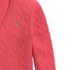 Polo Ralph Lauren Unifarben mit Logo-Stickerei V-Ausschnitt Pullover Langarm Pullover Damen Pullover 211910422-021