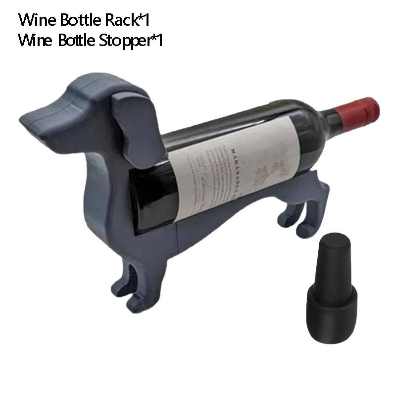 Creative Dachshund Wine Bottle Holder Wine Beverage Storage Rack For Bar Home Wine Bottle Rack Practical Decorative Sausage Dog