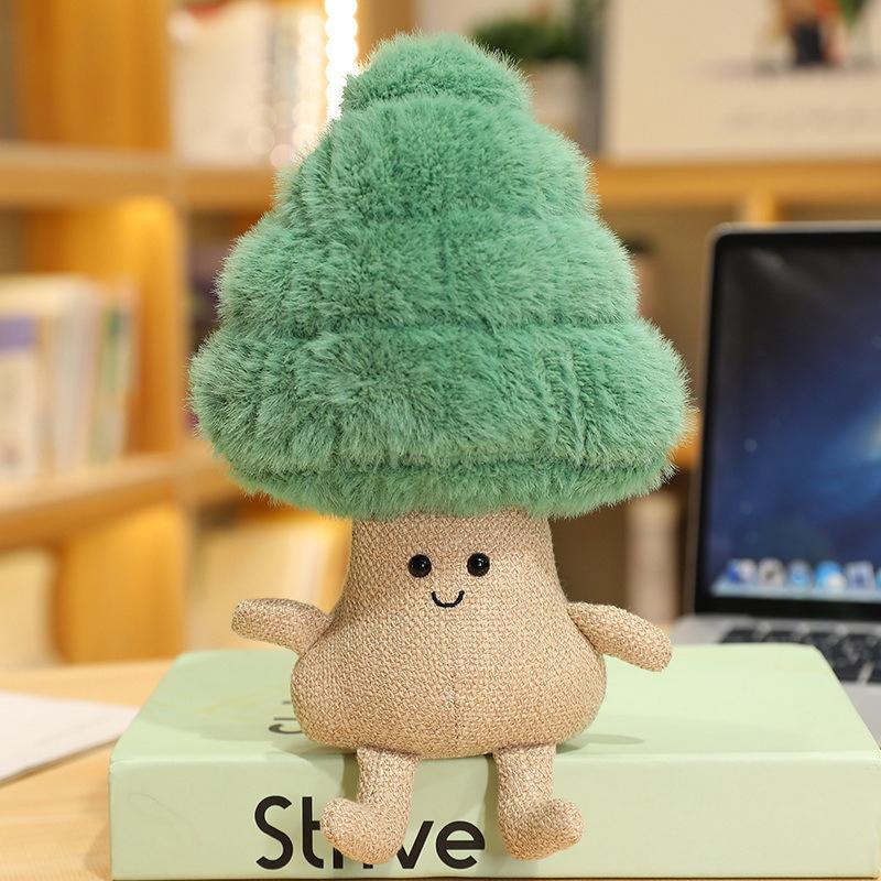 Simulated Music Cake Plush Toys Fun Plant Ornaments Pine Tree Wealth Bamboo Home Living Room Decorations