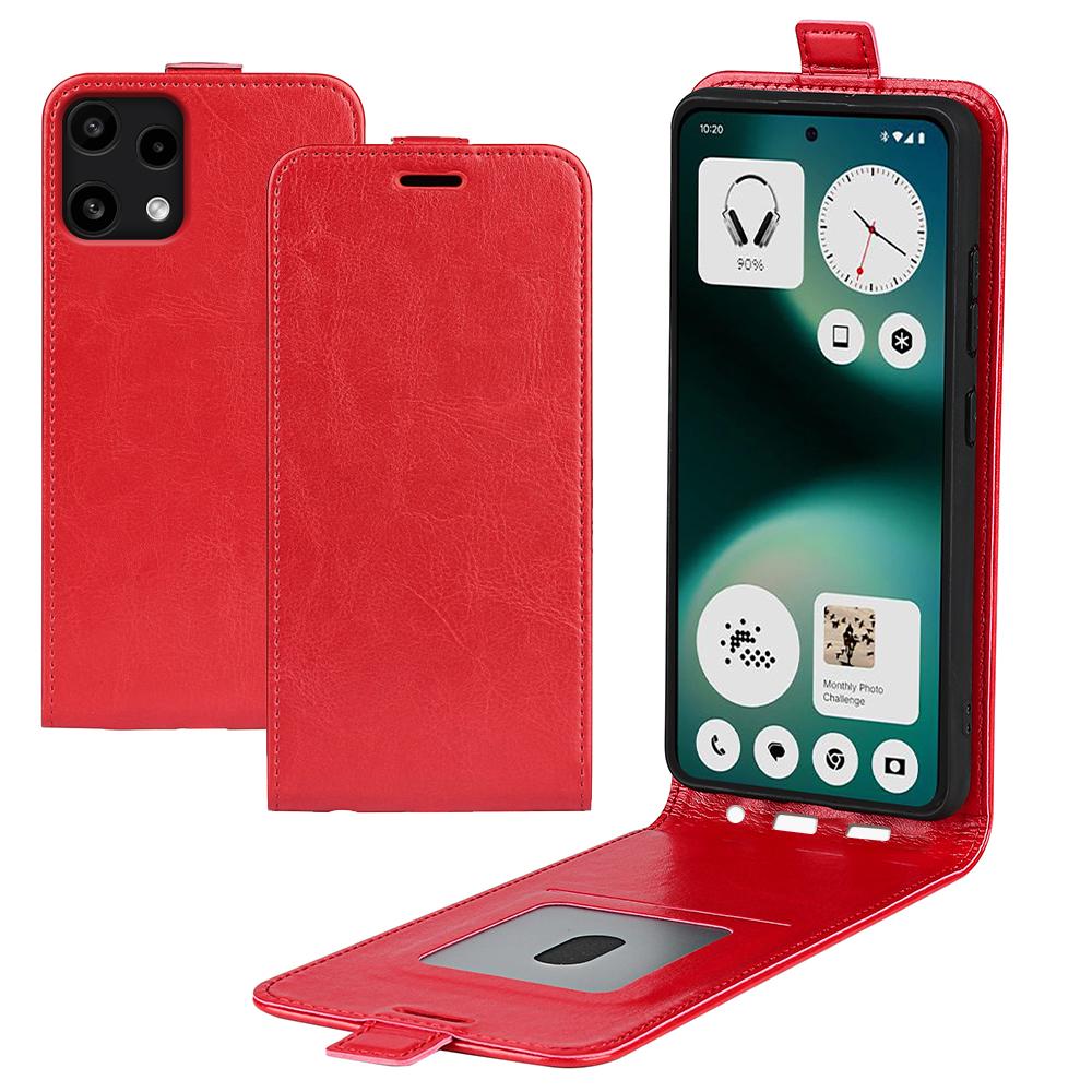 For Nothing Phone (3a) Lite 5G Case with Card Slots Vertical Flip Leather Phone Cover