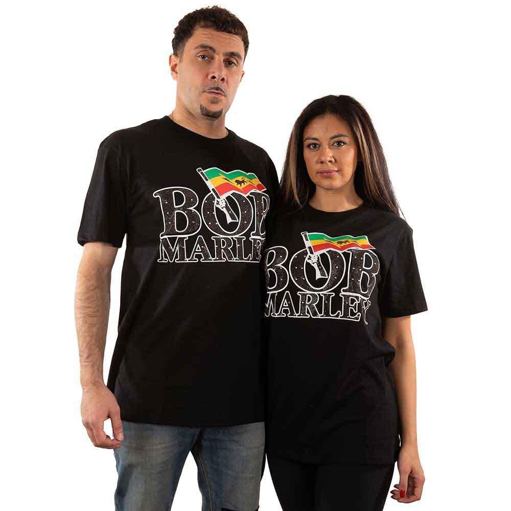 Bob Marley - Flag Logo (T-Shirt) M