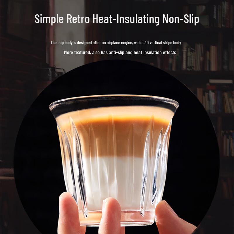 Tempered Glass Coffee Cups Set