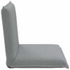 Adjustable Floor Chair Light Grey Fabric