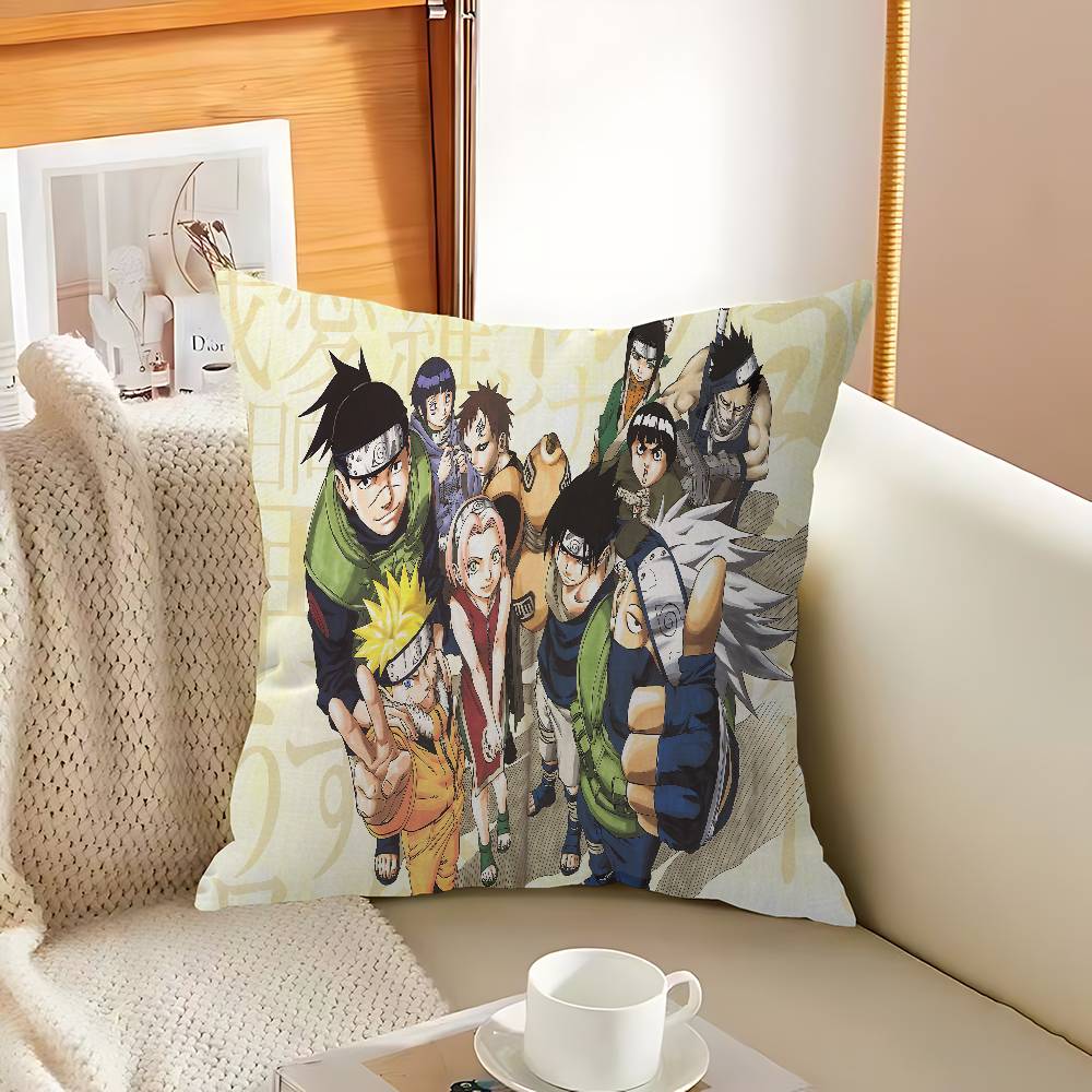 Anime N-Narutos-Japan Maple Design Cushion Cover Happy Autumn Harvest Decor Holiday Decorati Pillow Cover