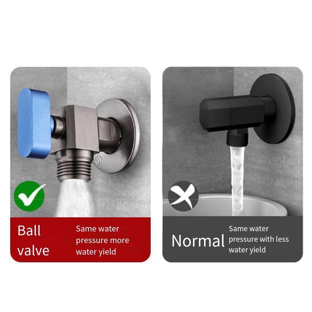Leak Proof Large Flow Angle Valve Hot and Cold Water Water Flows Control Valves  Kitchen