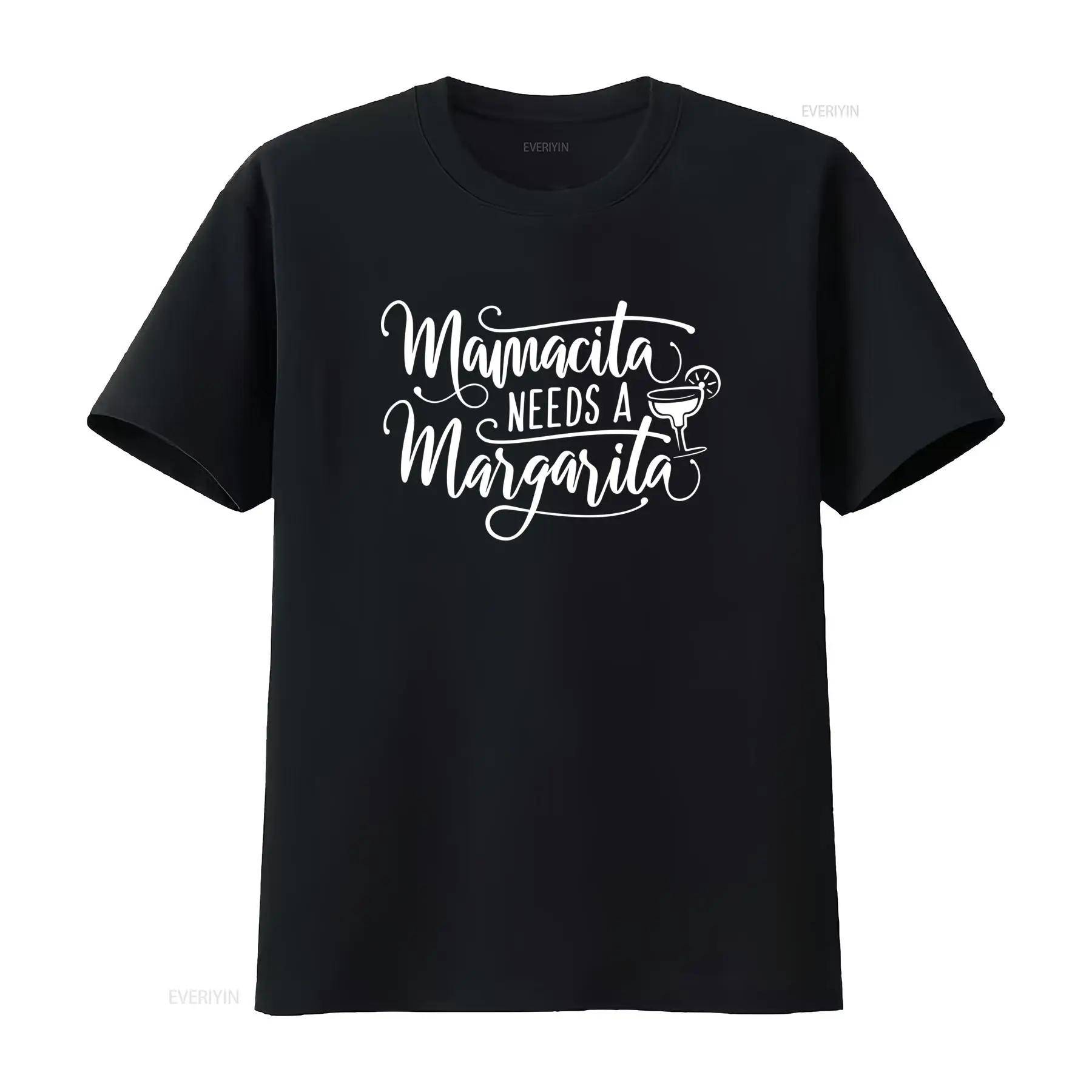 Mamacita Needs A Margarita T Shirt Funny Cinco De Mayo Fiesta Mother s Day vintage Washed designer clothes homme fashion - M... S разноцветный