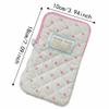 Cute Quilted Makeup Storage Bag Zipper Pencil Toiletry Organizer  Stationery Storage