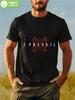 I Prevail Official Trauma Merch Men's Heavyweight 180gsm T-Shirt - Black with White & Red Logo