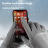 Windproof and Waterproof Outdoor Gloves with Touch Screen Thumb and Index Finger - Warm Gloves for Running and Cycling