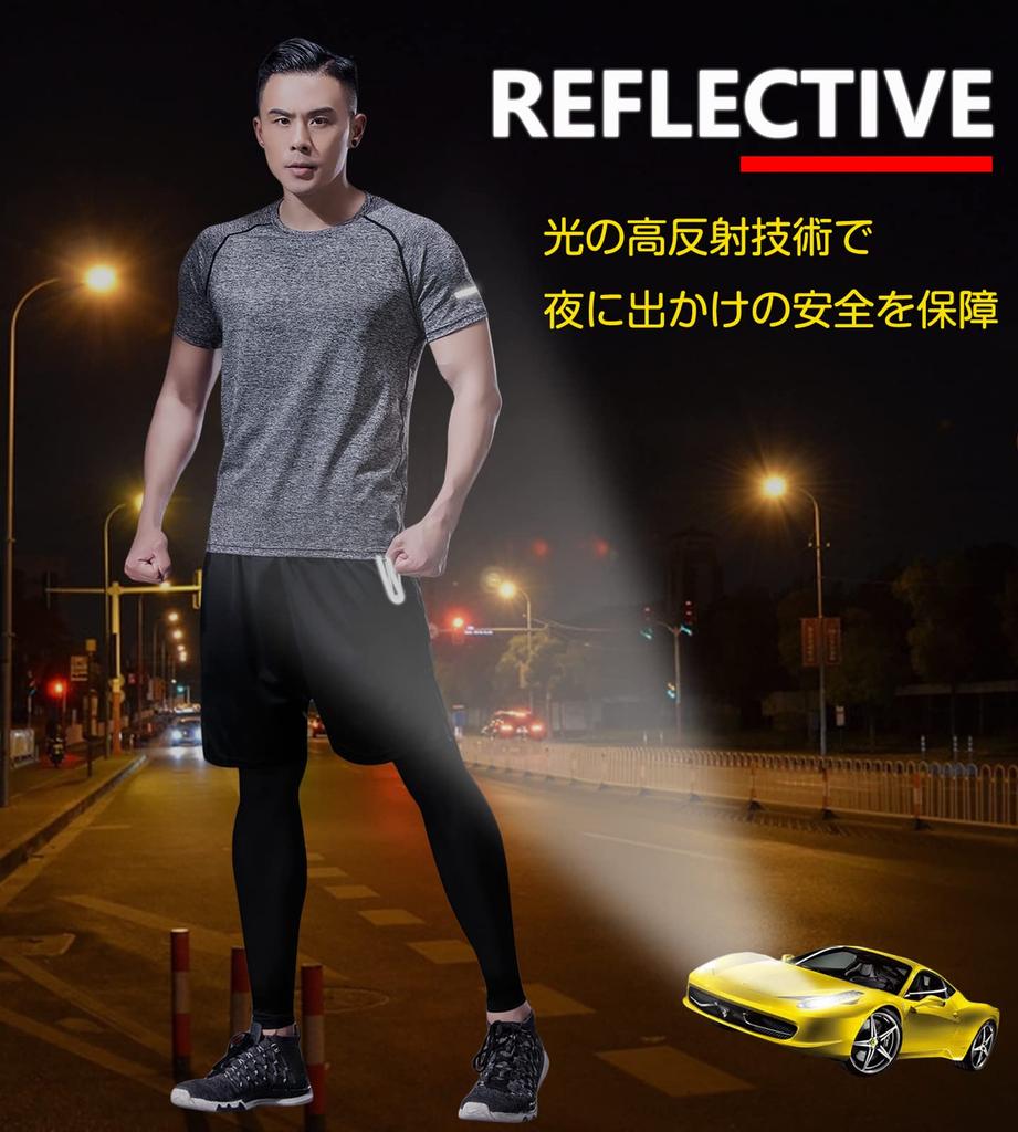 Sportswear Compression Wear 4 Piece Set Sweat Absorbent Quick Drying Training Wear Long Sleeve Short Sleeve Running Wear Jersey Top and Bottom Set