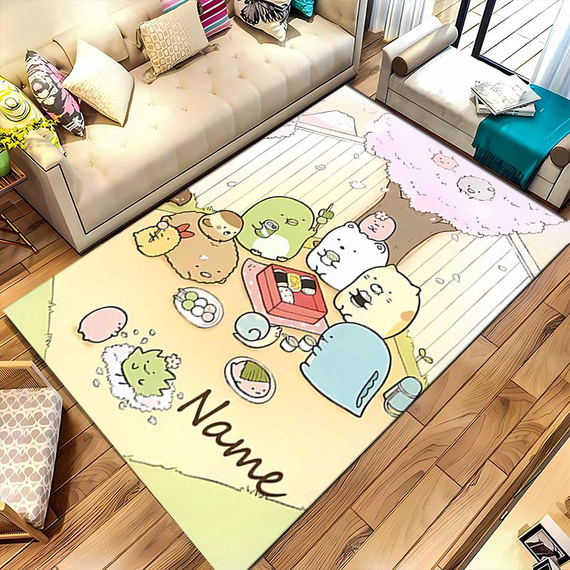Custom personalization Sumikko Gurashi Area Rug - Perfect For Kitchen, Bathroom,Laundry Room Decor Large Size Available,Gift All Seasons