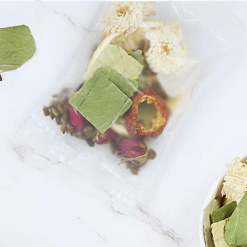 Lemon Lotus Leaf Tea - Rose Hawthorn Chrysanthemum Cassia Seed Herbal Blend