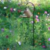 Solar Kettle Light: Outdoor Garden Decoration with Wrought Iron Water Sprinkler