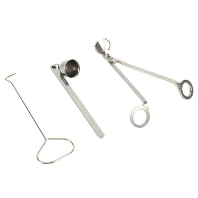 3 szt. Narzędzie do gaszenia świec Stal nierdzewna Gaśnica do świec Trymer Płomień Knot Nożyczki Zestaw Gorąca Sprzedaż