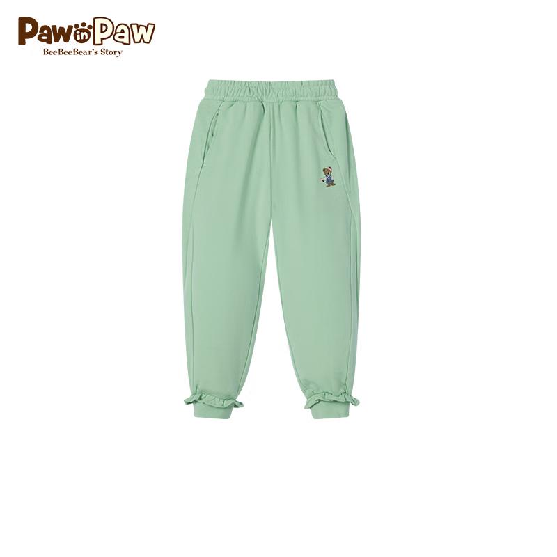 PawinPaw Girls Cartoon Bear Casual Pants 120