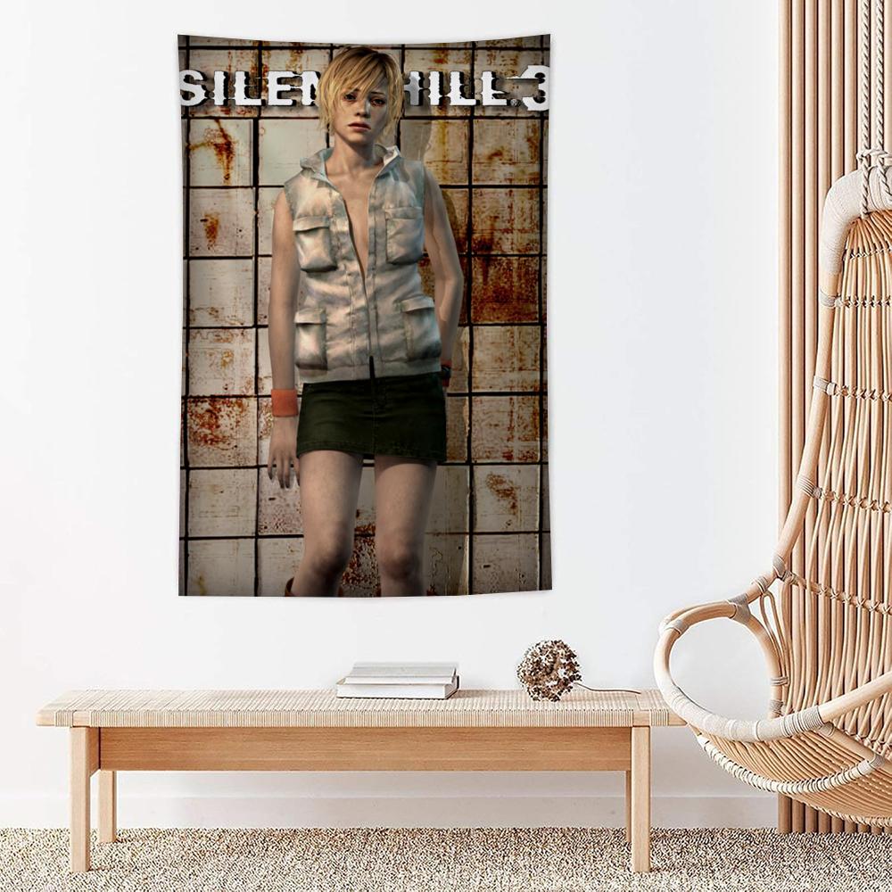 Game SSilent Hill Tapestry Microfiber Wall Hanging For Bedroom Living Room Decor Outdoor Festival Garden Bar Background