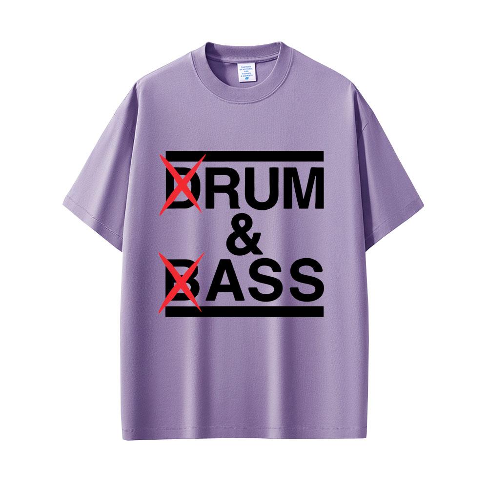 Drum and Bass Funny Meme T Shirts Rum and Ass Lovers Jokes Short Sleeve Men Casual Cotton T-shirt Men's Fashion Oversized Tshirt