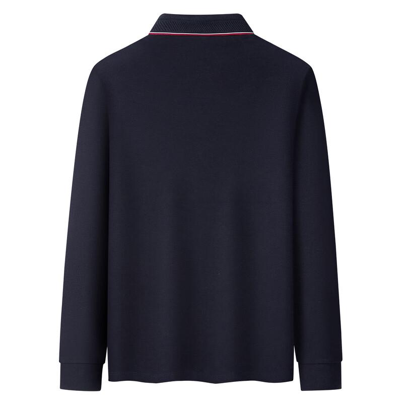 Shanshan Men's Polo Collar Long-Sleeve T-Shirt