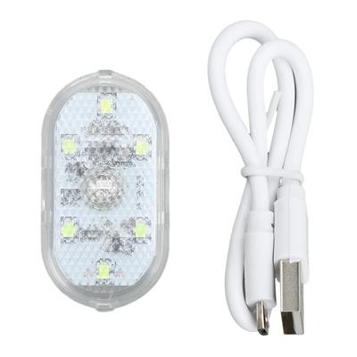 LED Car Light Touch Type Automobile Interior Mini Night Atmosphere Lamp Built In BatteryWhite