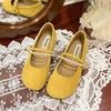 Gentle shoes flat-soled single shoes women's new summer Mary Jane shoes with skirts soft-soled maternity shoes